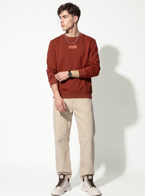 URB_N Men Solid Sweatshirt