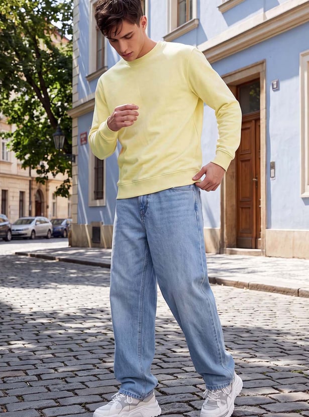 URB_N Men Solid Sweatshirt