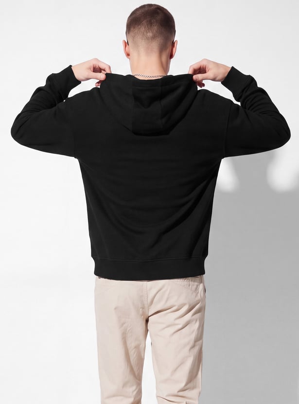 URB_N Men Solid Oversized Hoodie