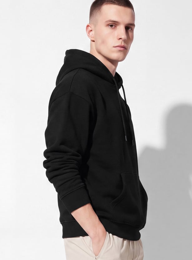 URB_N Men Solid Oversized Hoodie