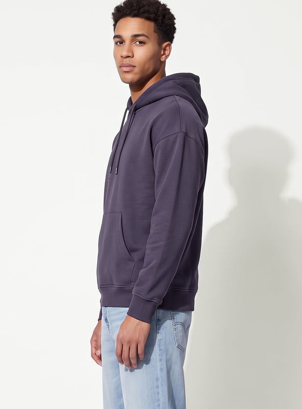 URB_N Men Solid Oversized Hoodie