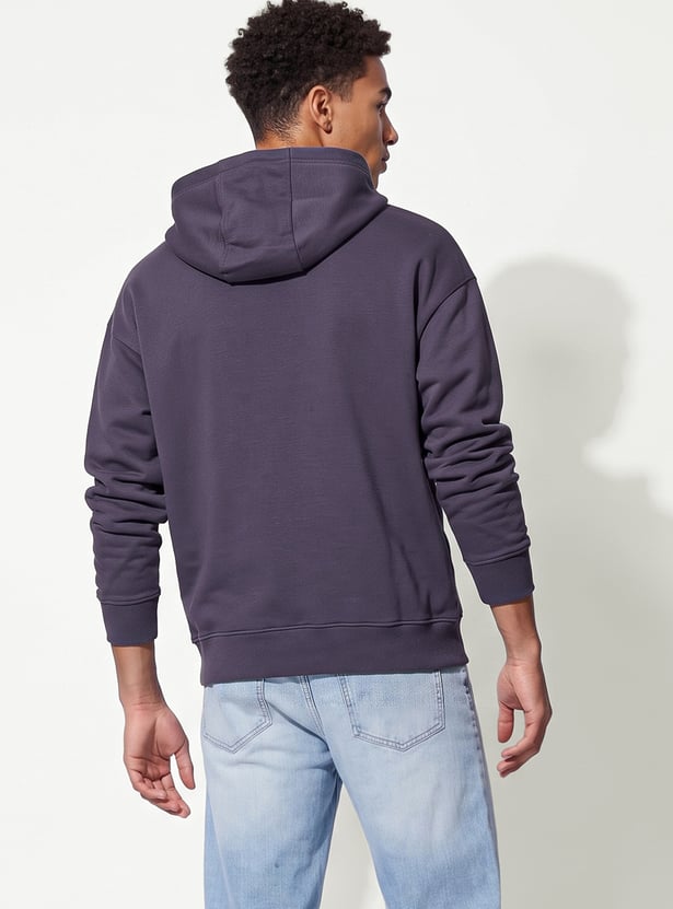 URB_N Men Solid Oversized Hoodie