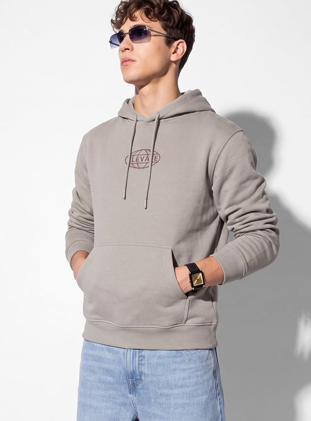 URB_N Men Printed Hoodie