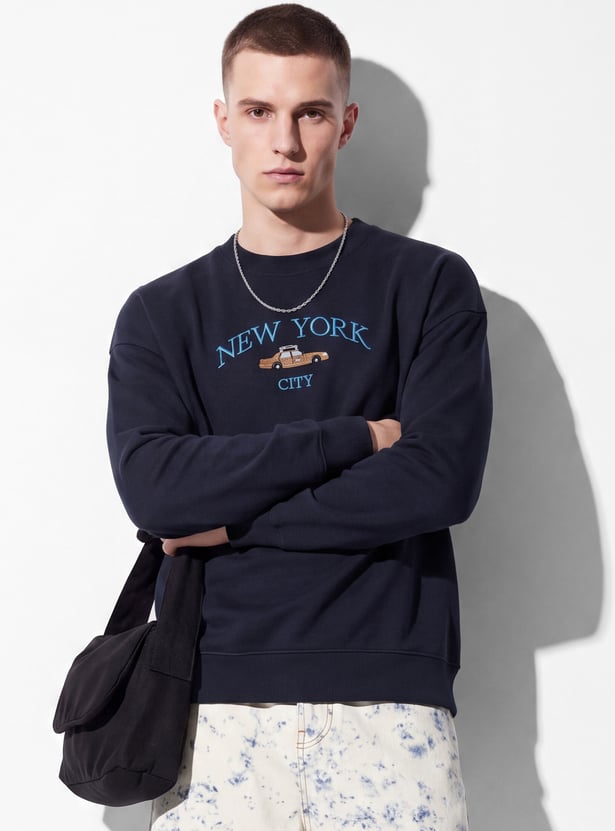 URB_N Men Embroidered Sweatshirt