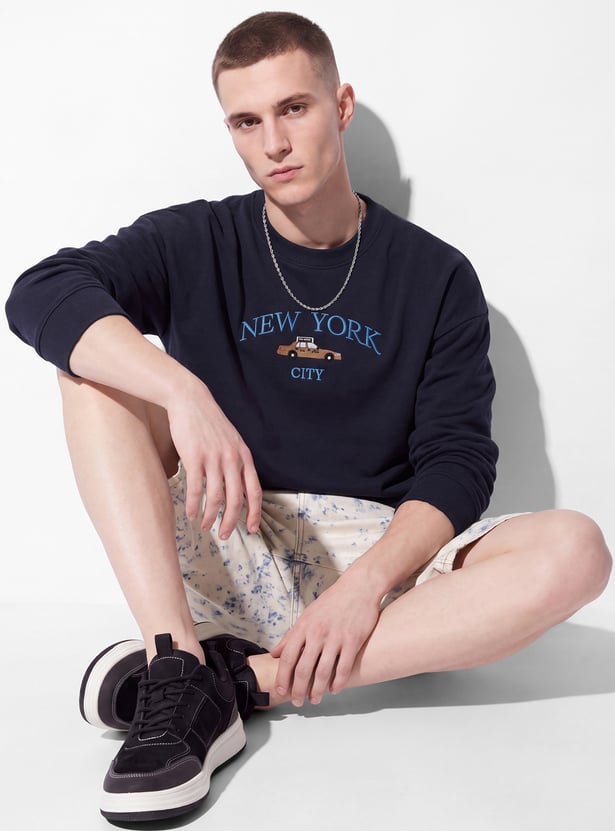 URB_N Men Embroidered Sweatshirt