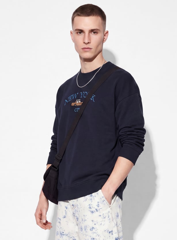 URB_N Men Embroidered Sweatshirt