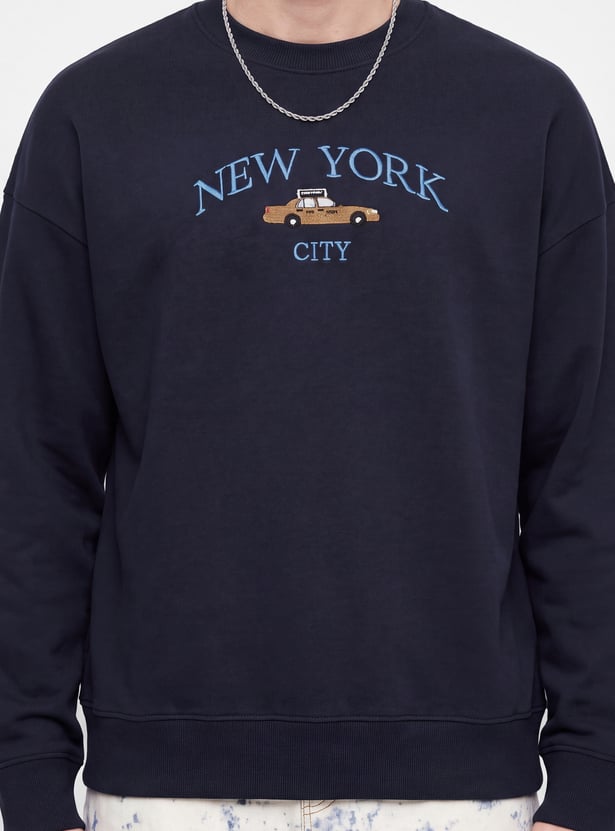 URB_N Men Embroidered Sweatshirt