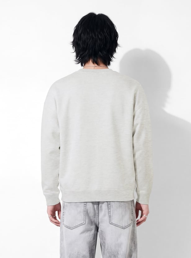 URB_N Men Embroidered Pullover Sweatshirt