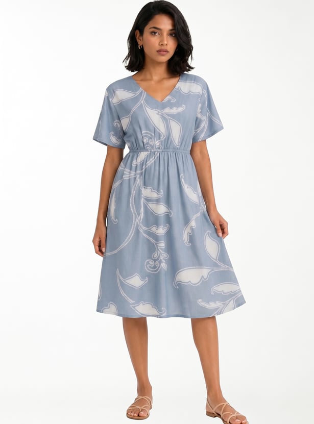Women Printed Knee-Length Dress