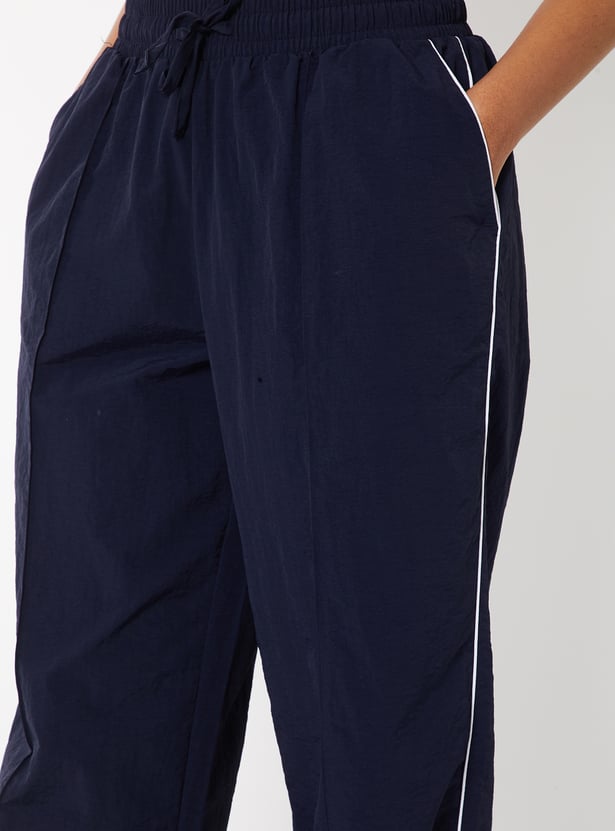 Women Wide-Leg Sports Track Pants