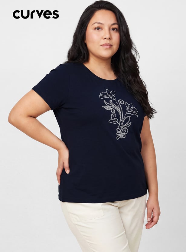 Women Floral Print T-shirt