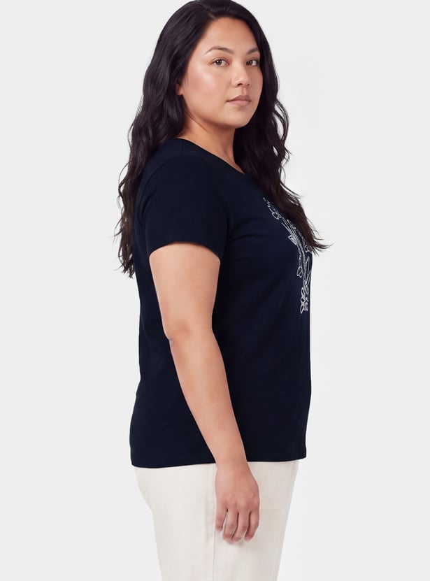 Women Floral Print T-shirt