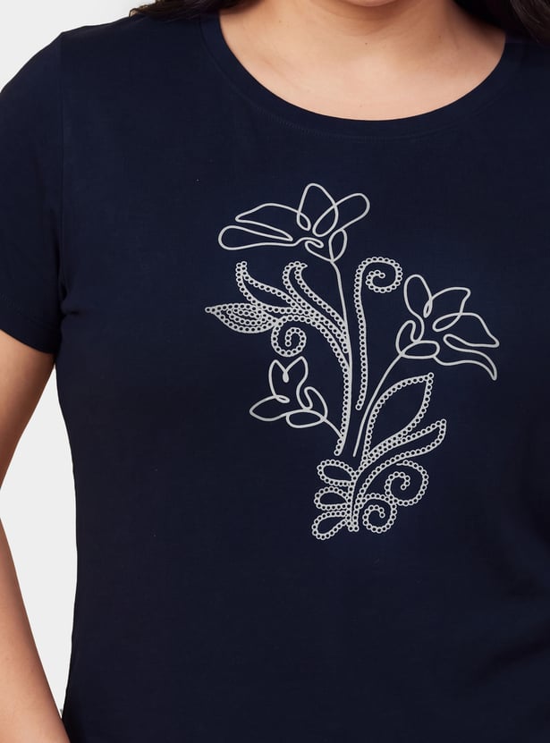 Women Floral Print T-shirt