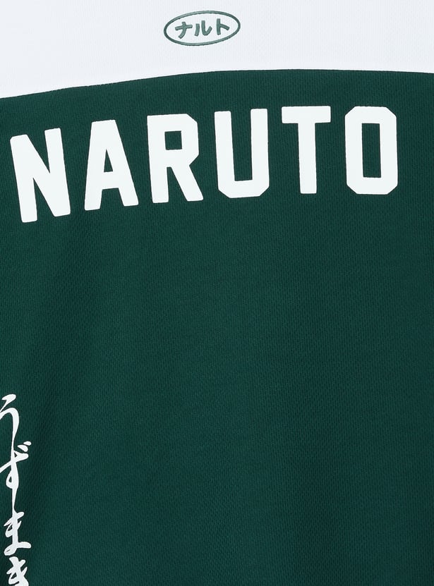 Boys Naruto Printed Shorts Set