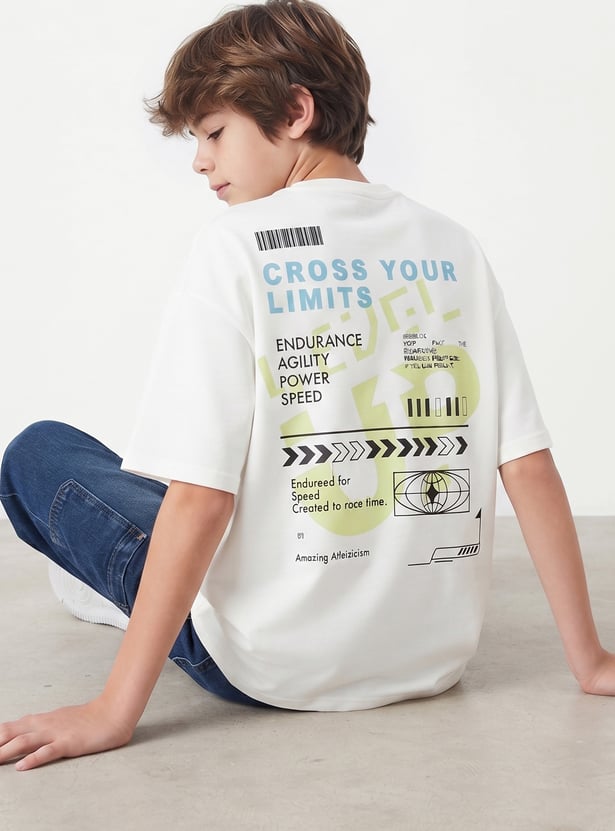 Boys Back Printed T-shirt