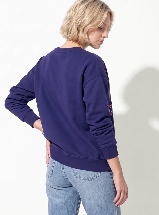 URB_N Women Printed Pullover Sweatshirt