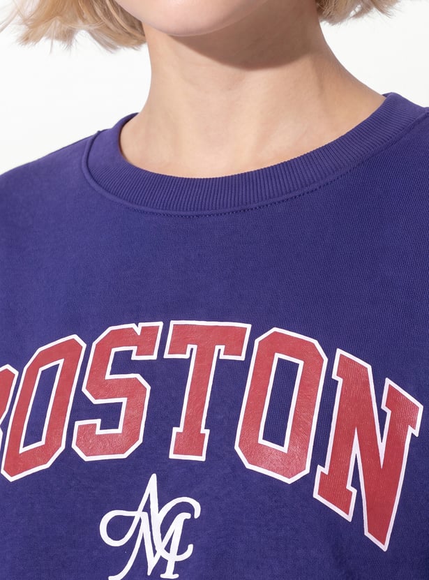 URB_N Women Printed Pullover Sweatshirt