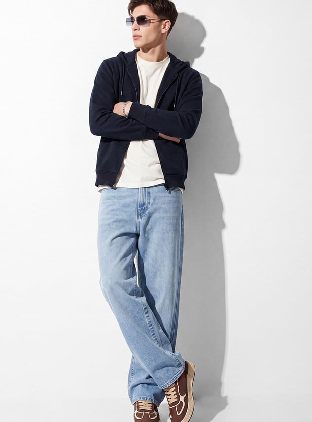 URB_N Men Zip Through Hoodie