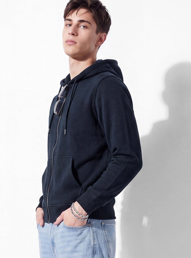 URB_N Men Zip Through Hoodie