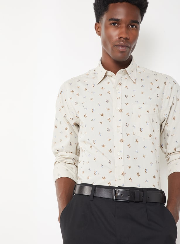 Men Printed Slim Fit Shirt