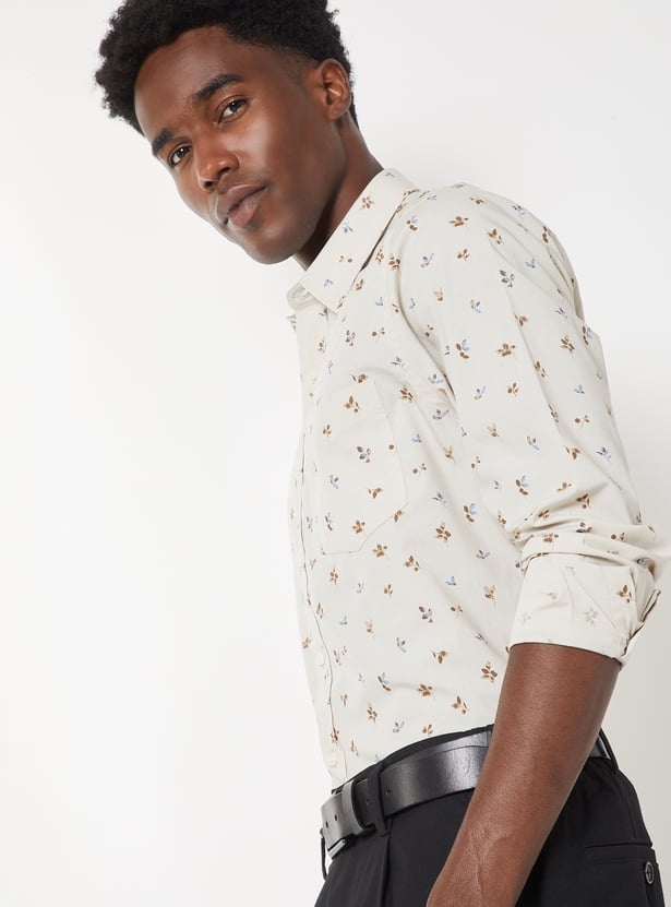 Men Printed Slim Fit Shirt