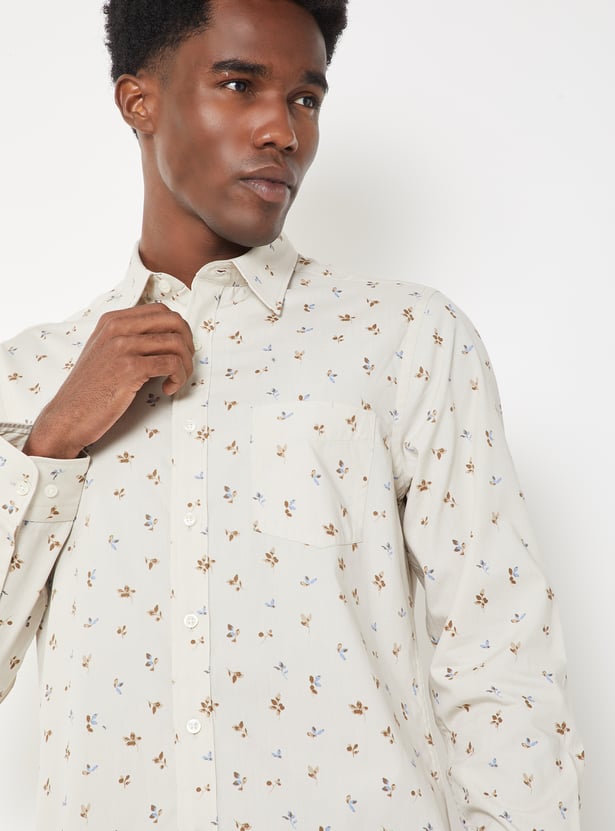 Men Printed Slim Fit Shirt