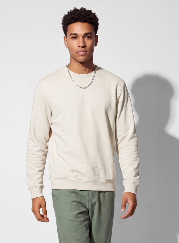 URB_N Men Solid Sweatshirt