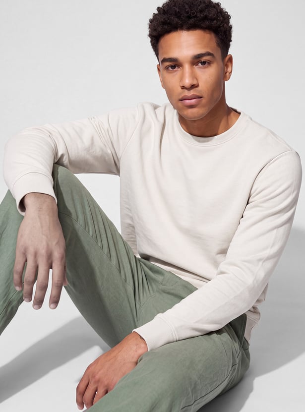 URB_N Men Solid Sweatshirt