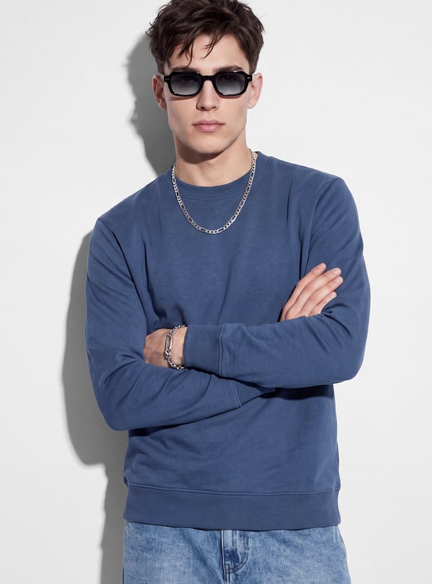 URB_N Men Solid Sweatshirt