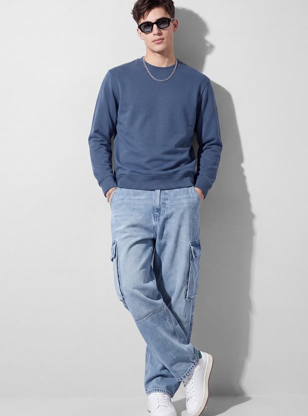 URB_N Men Solid Sweatshirt