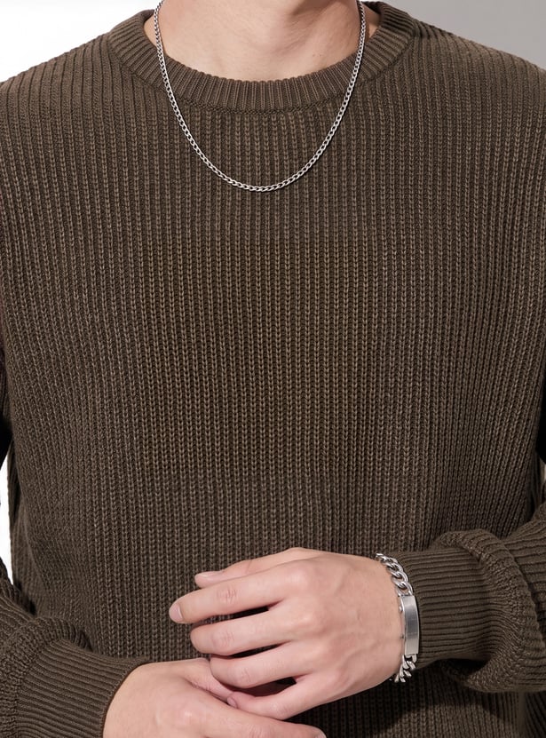 URB_N Men Textured Sweater