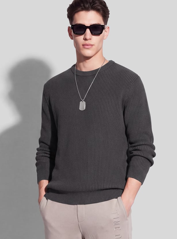 URB_N Men Textured Sweater