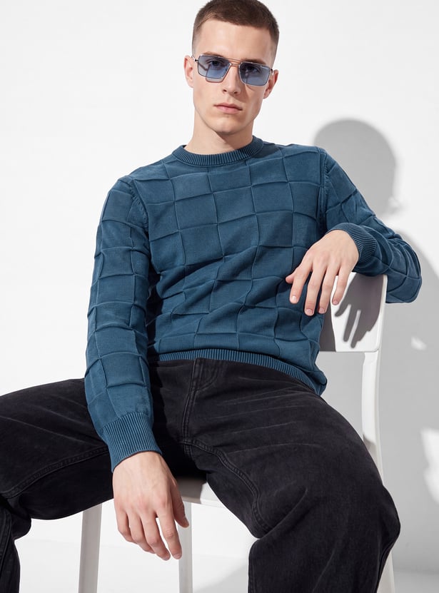 URB_N Men Textured Sweater
