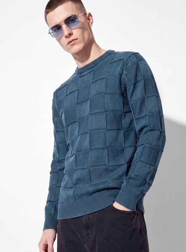 URB_N Men Textured Sweater