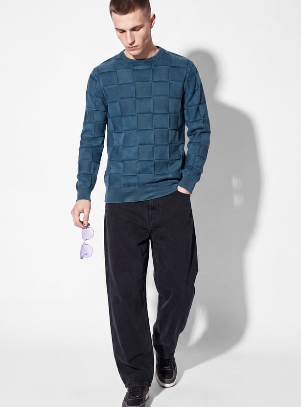 URB_N Men Textured Sweater