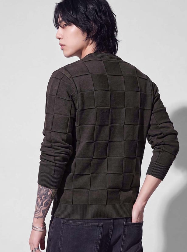URB_N Men Textured Sweater