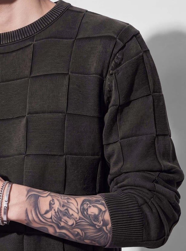 URB_N Men Textured Sweater