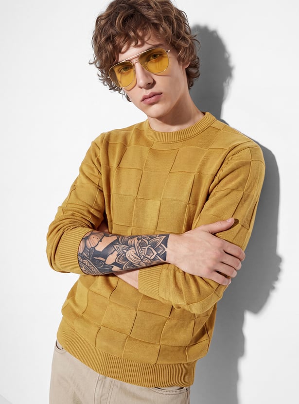 URB_N Men Textured Sweater