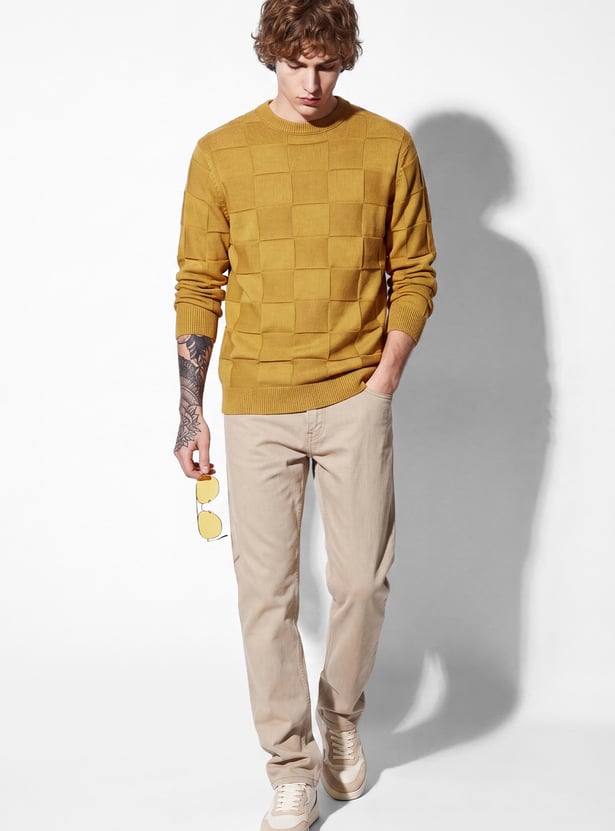 URB_N Men Textured Sweater