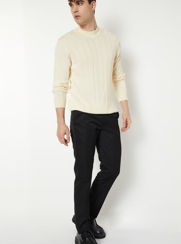 Men Textured Sweater