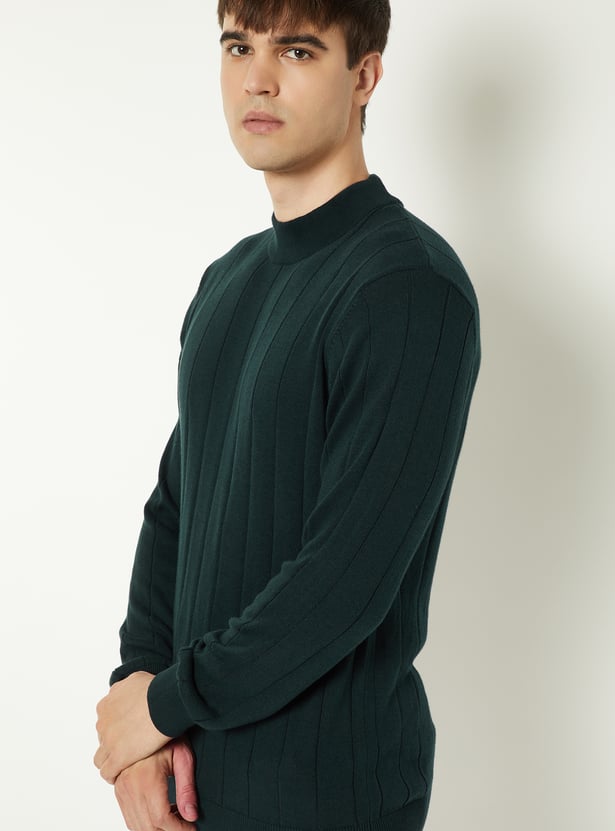 Men Textured Sweater