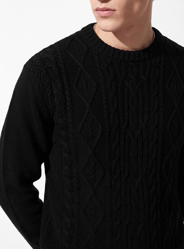 URB_N Men Textured Sweater