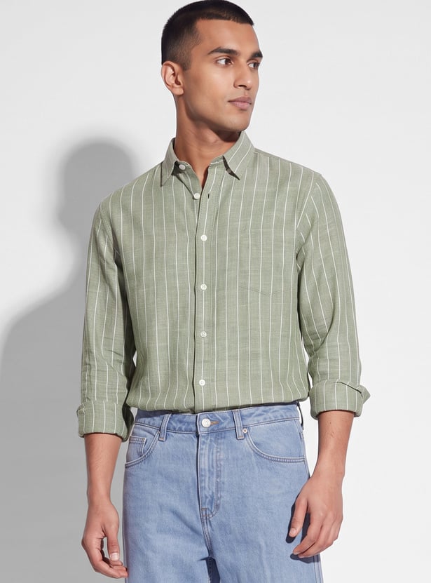 Men Striped Regular Fit Shirt