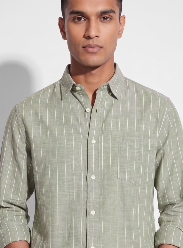Men Striped Regular Fit Shirt