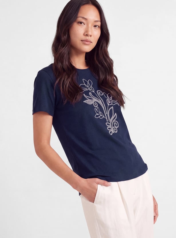 Women Floral Print T-shirt