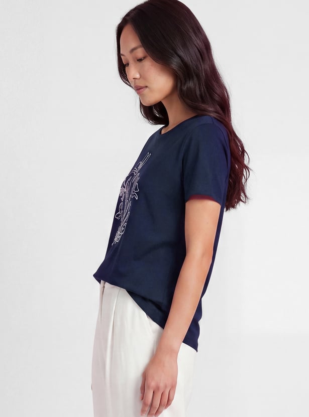 Women Floral Print T-shirt