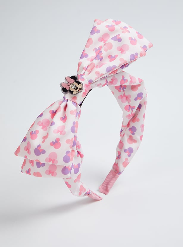 Girls Minnie Printed Head Bands - Pack of 2