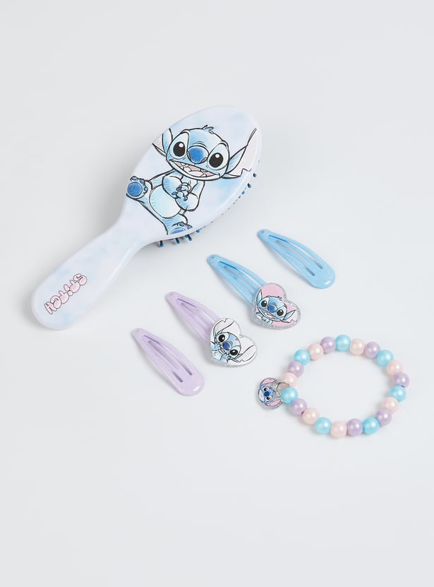 Girls Stitch Print Hair Accessory Set