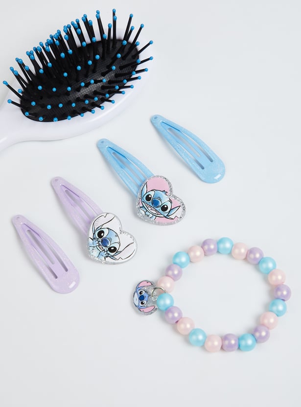 Girls Stitch Print Hair Accessory Set