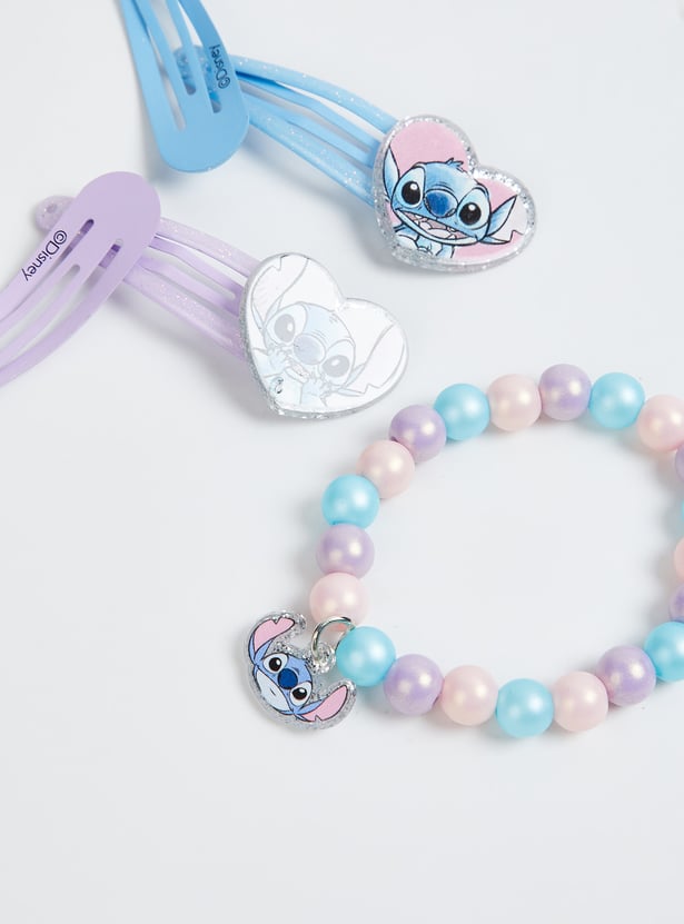 Girls Stitch Print Hair Accessory Set
